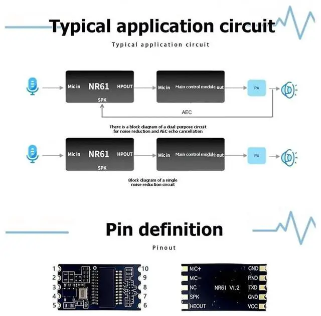 Alt view image 2 of 3 - Module NR61 Dual Function Audio Processing for Cancellation and Noise Reduction