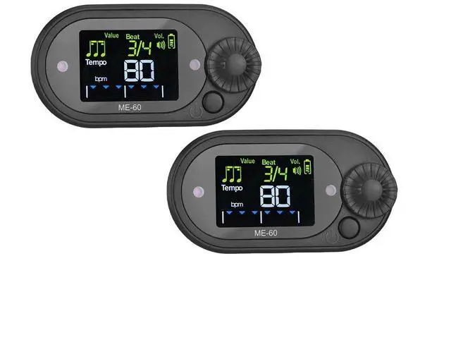 Alt view image 3 of 3 - 2 Pcs Electronic Metronome 10 Beat Color Screen Display for Piano Guitar Violin Zither Drum Practice Rhythm Instrument