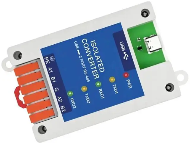 Main image of USB to -485 Serial Port Converter 2 Serial Ports CDEBYTE E810-U21CS USB-C Interface Rate Industrial Grade