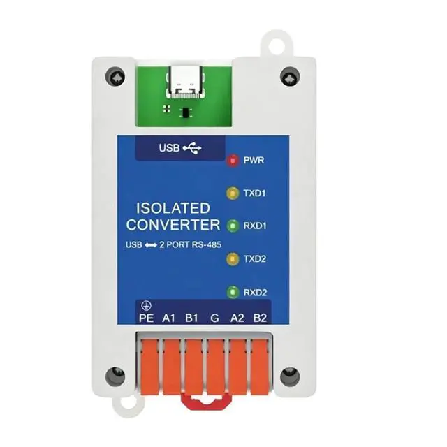 Alt view image 3 of 3 - USB to -485 Serial Port Converter 2 Serial Ports CDEBYTE E810-U21CS USB-C Interface Rate Industrial Grade