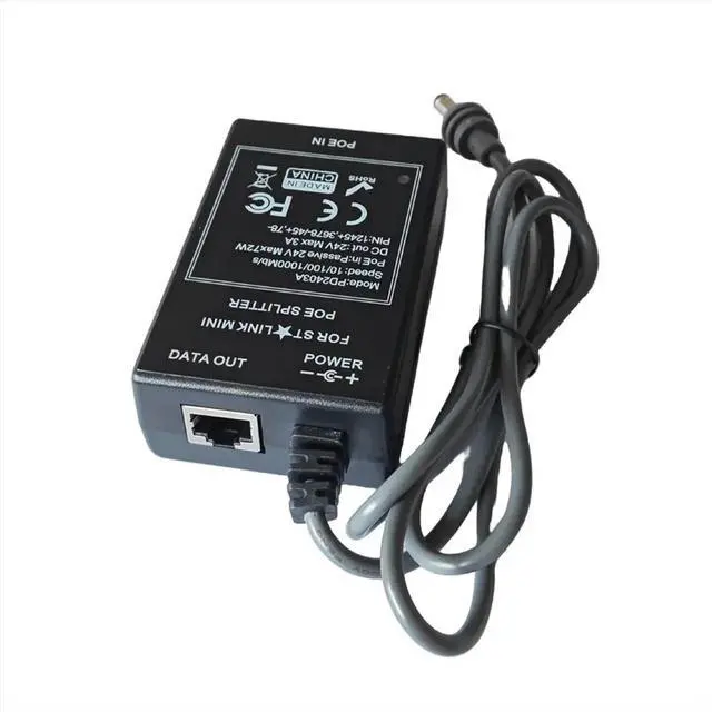 Alt view image 3 of 3 - For Mini 24V DC Input POE Splitter Industrial Max 75w Output 10/100/1000Mbps