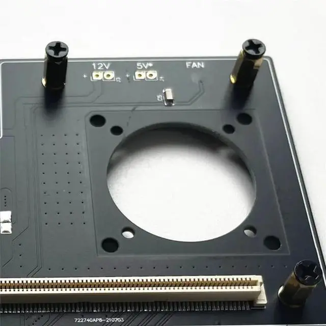 Alt view image 3 of 3 - For OCP to PCIE Quanta 10G Network Interface Card Adapter Card X520 Adapter Card X4 Sunken Gold Board