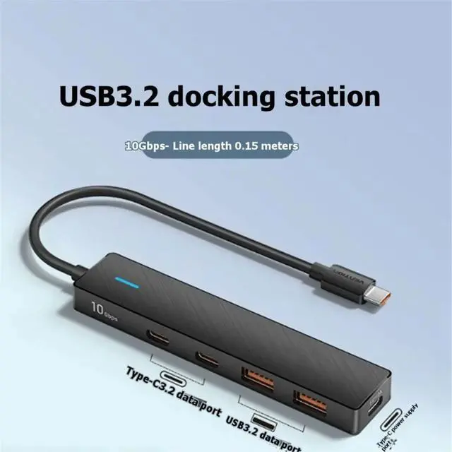 Alt view image 2 of 3 - USB 3.2 Gen2 HUB 10Gbps USB A Type C 4 Ports Splitter Multiport Adapter for Laptop PC