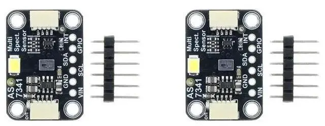 Main image of 2X AS7341 11-CH Spectral Sensor Module Light Color Sensor Splitter Board Color Measurement Detection