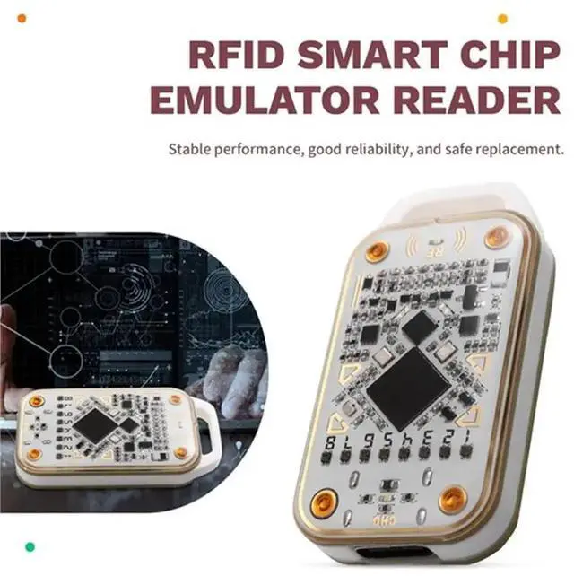 Alt view image 2 of 6 - Chameleon V3.0 RFID Smart Chip Reader 1UID Keychain+1CUID White Card Read Writer ID IC Card Smart Tag Copyer