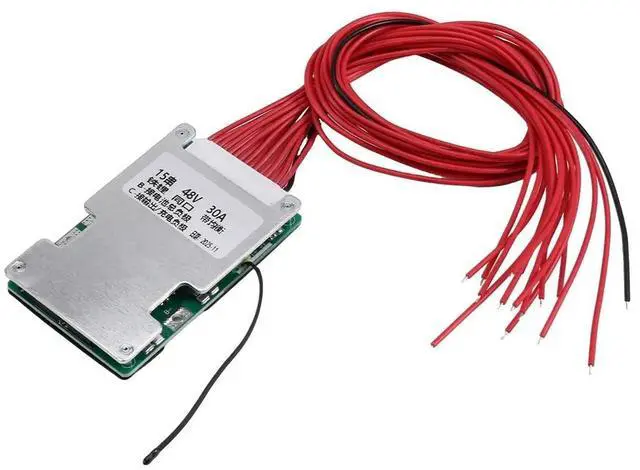 Main image of For 15S 48V 30A LiFePO4 PCB Protection Board with Balance Wire and ,Common Port,Ten Protection Functions