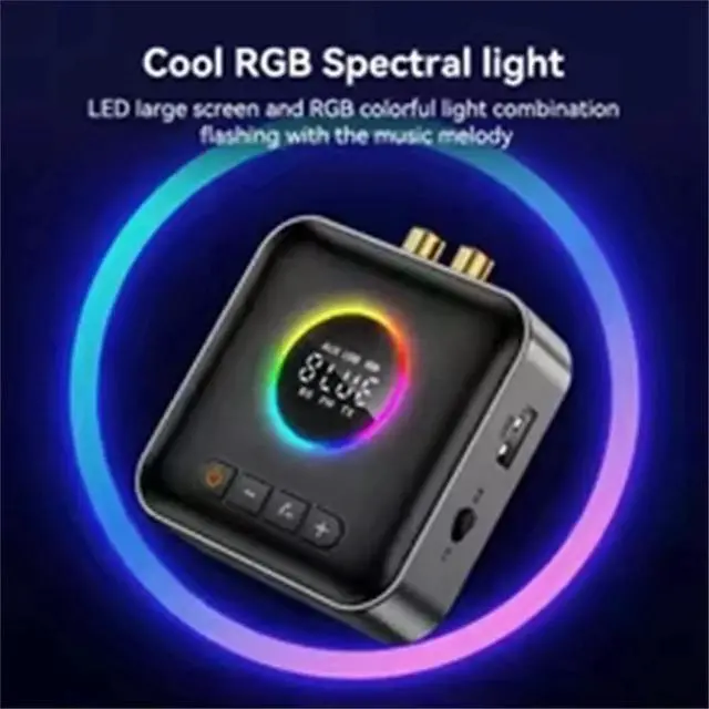 Alt view image 2 of 3 - Bluetooth 6.0 Transmitter Receiver FM Modulator Transmitter 3.5MM AUX Stereo Music LED Display with Mic