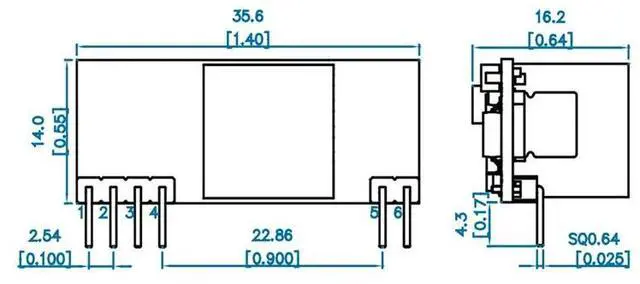 Main image of 4X DP1435 POE Module 5V 2.4A IEEE802.3Af Without Capacitance Supports 100M 1000M POE Module