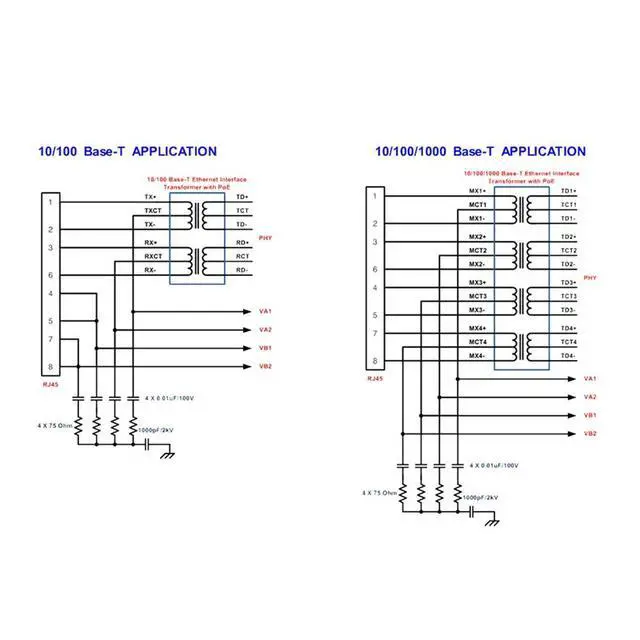 Alt view image 3 of 6 - 4X DP1435 POE Module 5V 2.4A IEEE802.3Af Without Capacitance Supports 100M 1000M POE Module