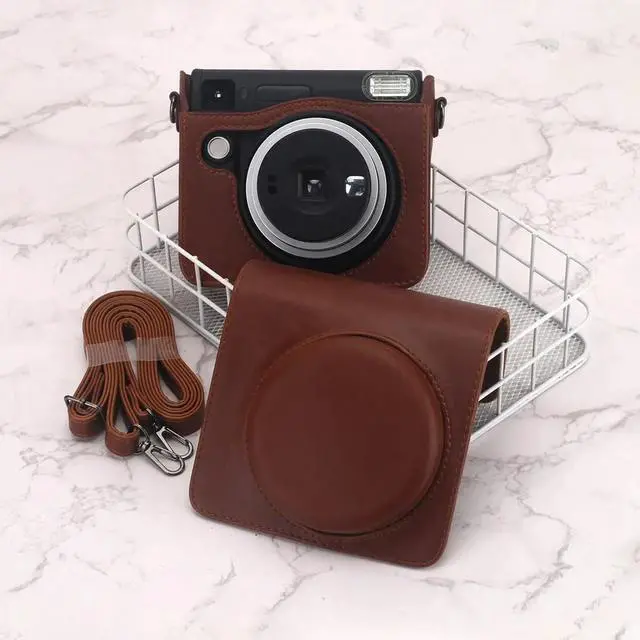 Alt view image 2 of 3 - PU Camera Case for Square SQ40 - Magnetic Buckle Adjustable Shoulder Strap Protective Storage Bag A