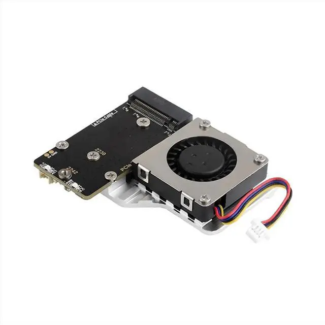Alt view image 2 of 6 - PCIe to M.2 Adapter Board for 5, with Cooling Fan, Compatible with 2242 / 2230 Size NVMe Protocol M.2 SSD