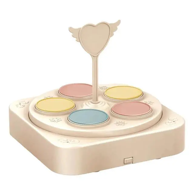 Alt view image 3 of 3 - Household Small Rotary Sushi Machine Automatic Rotating Dessert Cake Booth Rack Music for Wedding Birthday Gift
