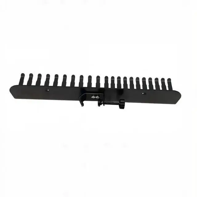 Alt view image 2 of 3 - 20-Slot Wall Mount Audio Cable Organizer Sturdy Matel Cable Rack Holder for Workshop Offices Garage Cord Management