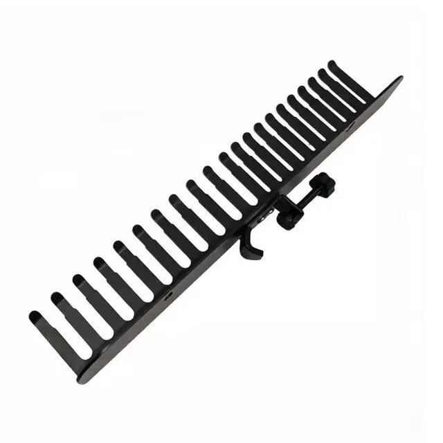 Alt view image 3 of 3 - 20-Slot Wall Mount Audio Cable Organizer Sturdy Matel Cable Rack Holder for Workshop Offices Garage Cord Management