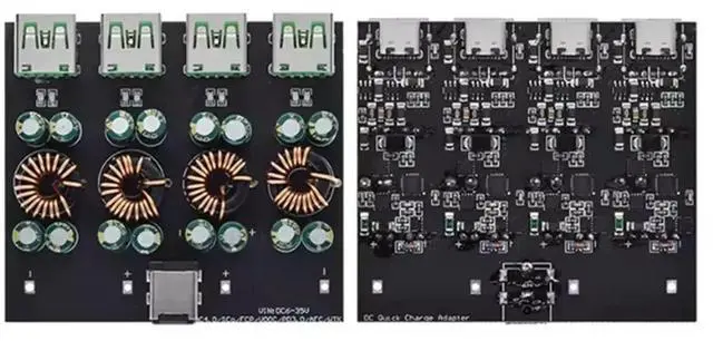 Main image of QC4.0 QC3.0 4 Way USB Type-C Mobile Phone Quick Charge Adapter 6-35V Step-Down Boost Module SW3518 for