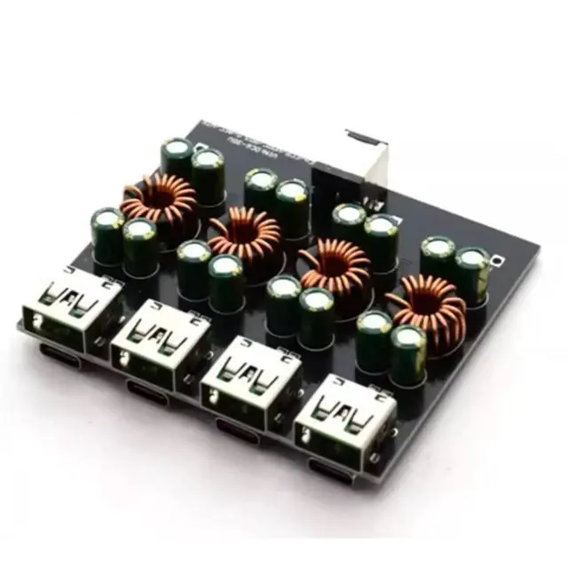Alt view image 2 of 3 - QC4.0 QC3.0 4 Way USB Type-C Mobile Phone Quick Charge Adapter 6-35V Step-Down Boost Module SW3518 for