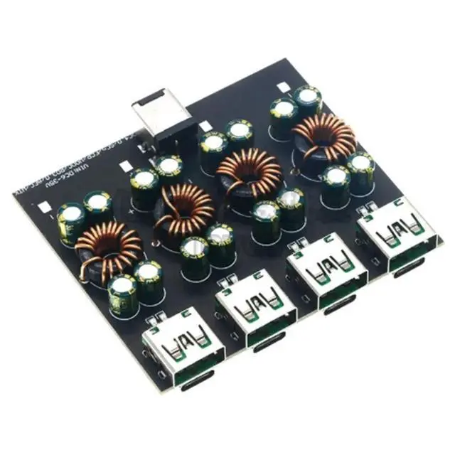 Alt view image 3 of 3 - QC4.0 QC3.0 4 Way USB Type-C Mobile Phone Quick Charge Adapter 6-35V Step-Down Boost Module SW3518 for