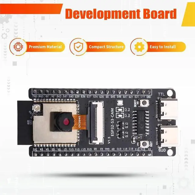 Main image of --CAM Development Board with OV5640 Camera Bluetooth --N16R8 Module for IoT DIY Projects