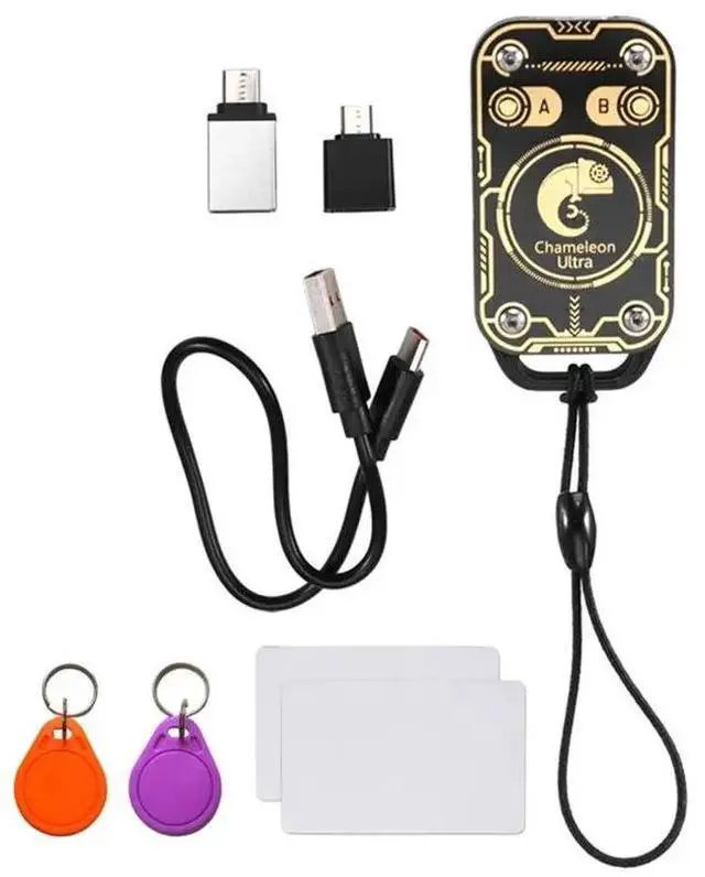 Main image of Chameleon Ultra V3.0 RFID Smart Card Emulator Read Writer 125Khz 13.56Mhz ID IC Tag Copyer+2XUID Keychain/CUID C