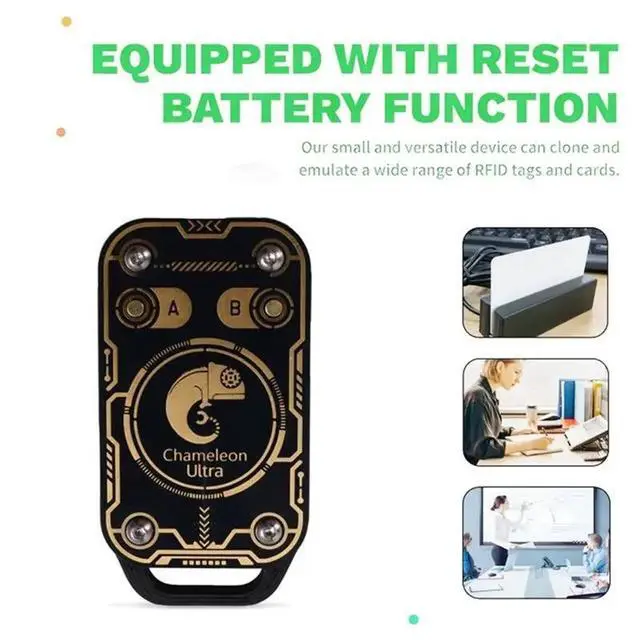 Alt view image 2 of 3 - Chameleon Ultra V3.0 RFID Smart Card Emulator Read Writer 125Khz 13.56Mhz ID IC Tag Copyer+2XUID Keychain/CUID C