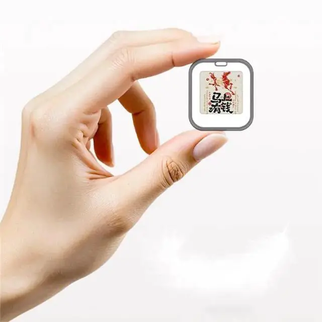 Alt view image 3 of 6 - Badge Four-Color E Ink Screen Smart Tag Pet Mini Digital Photo Frame Hanging Decor