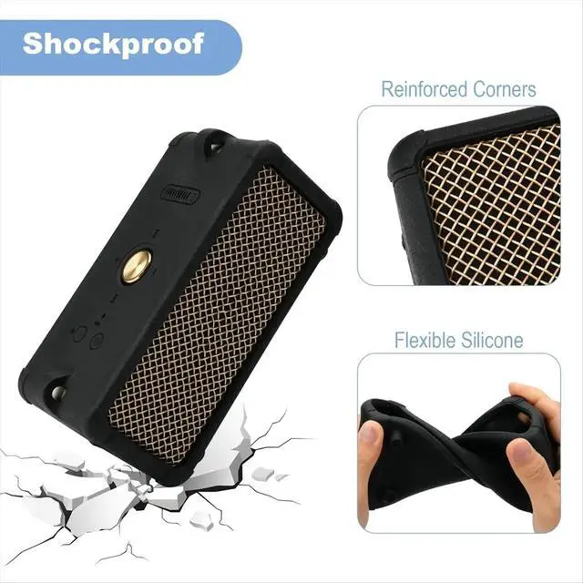Alt view image 3 of 3 - Silicone Cover for Emberton III Speaker, Soft Silicone Case Protective Skin Cover Travel Sleeve,B