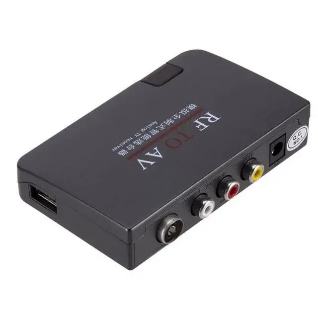 Alt view image 2 of 3 - EU Plug RF To AV Video Converter Modulator TV Switch Wire Signal Input Video Signal Output