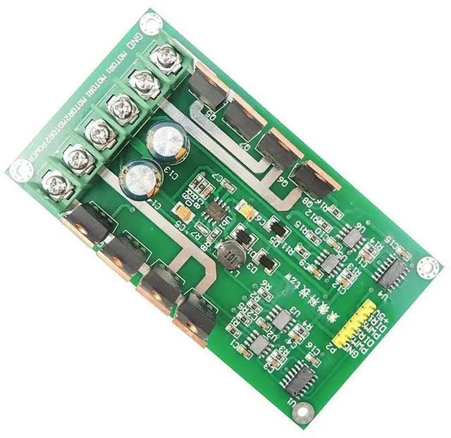Alt view image 2 of 3 - 2X H-Bridge DC Dual Motor Driver PWM Module DC 3-36V 15A Peak 30A IRF3205 High Power Control Board