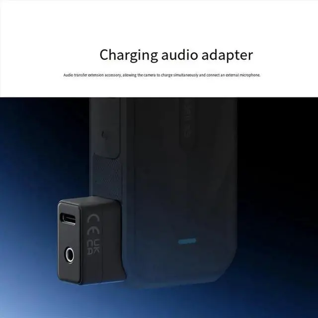 Alt view image 3 of 3 - For X5 Microphone Adapter Mic Audio Adapter Essential Action Camera Accessories for Enhanced Sound Recording