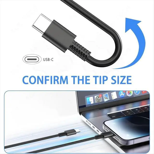 Alt view image 2 of 3 - 65W USB C Laptop Charger AC Adapter Replacement for Laptop Charger, /Yoga/Chromebook,T480 T480S US
