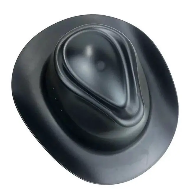 Alt view image 3 of 3 - HDPE Full Brim Hard Hat With Vent Hole Cowboy Safety Helmet For Outdoor Construction Railway Rescue Work Cap A