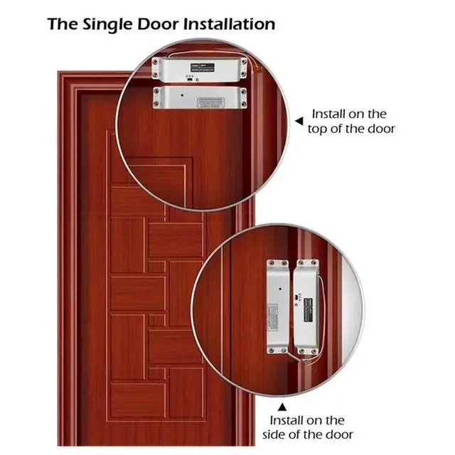 Alt view image 2 of 3 - Smart Lock DC12V Electronic Mortise Lock With Drop Bolt Adjustable Time Delay Fail Safe Mode Electric Lock