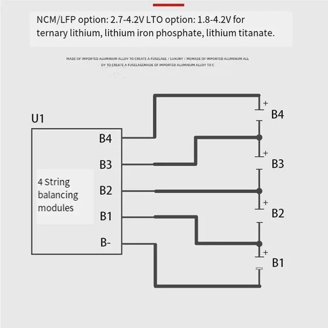 Alt view image 2 of 3 - 5.5A Current Active Balancer 4S Equalizer Lithium Ion Lifepo4 LTO Lithium Active Equalizer Balance Board