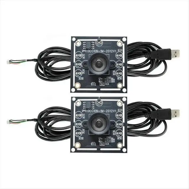 Alt view image 2 of 3 - 2PCS 100 Degree Camera Module 1MP OV9732 1280X720 USB Free Driver Manual Focus, with 2 Meter Cable for Winxp/7/8/10