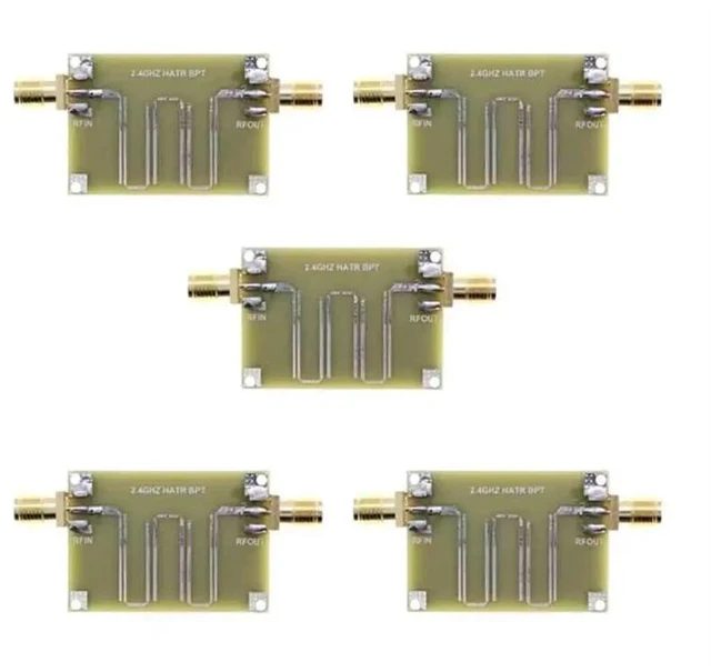 Main image of IDUD Electronic Component 2.4Ghz Microstrip Bandpass Filter Module 5Pcs 1.6 Mm Thick 2.4GHZ
