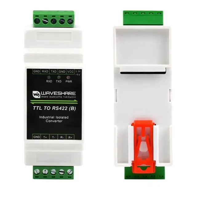 Alt view image 2 of 3 - Industrial Guide TTL to RS422 Module Electrical Isolated TTL to RS422 Serial Port Converter with Isolation