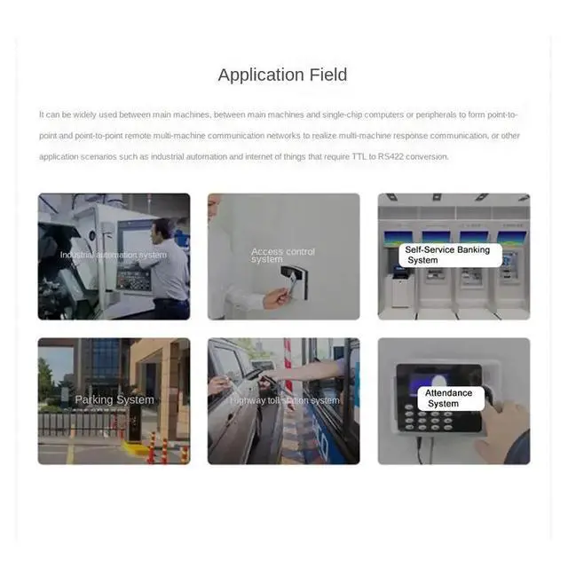 Alt view image 3 of 3 - Industrial Guide TTL to RS422 Module Electrical Isolated TTL to RS422 Serial Port Converter with Isolation