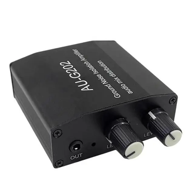 Alt view image 2 of 3 - AUG202 Audio Mixer Distributor DC5-18V Ground Noise Lsolatioh Amplifier Dual Channel 2 In 2 Out Amplifier