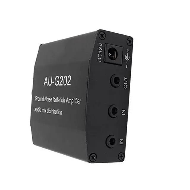 Alt view image 3 of 3 - AUG202 Audio Mixer Distributor DC5-18V Ground Noise Lsolatioh Amplifier Dual Channel 2 In 2 Out Amplifier