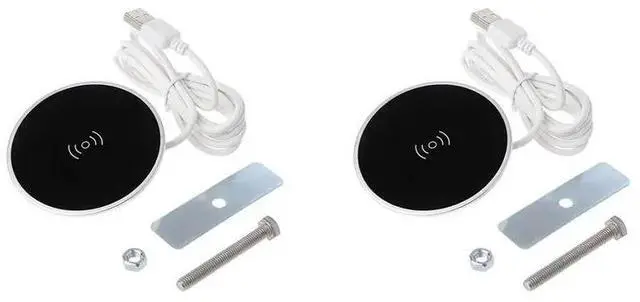 Main image of 2X Built In Desktop Desktop Furniture Embedded Fast Charging For Smartphone