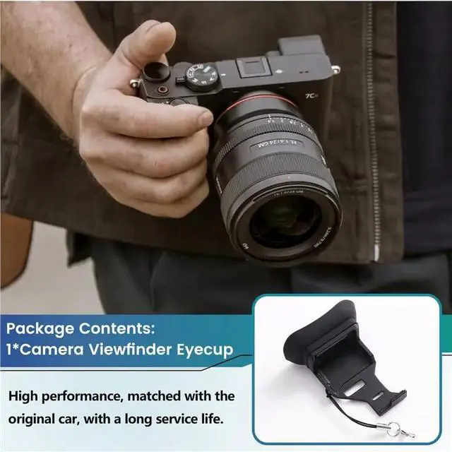 Alt view image 2 of 3 - Camera Viewfinder Eyecup Anti-Lost Camera Eyecup With Lanyard For Alpha 7C II 7CR Viewfinder Protector Soft Eye Cup
