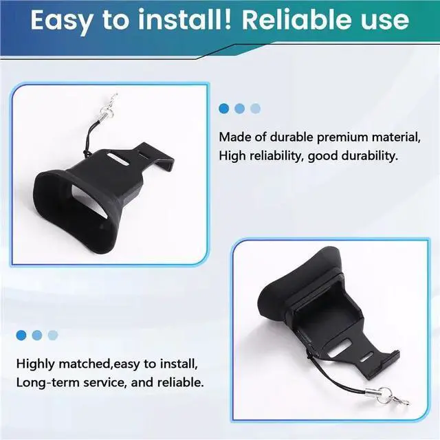 Alt view image 3 of 3 - Camera Viewfinder Eyecup Anti-Lost Camera Eyecup With Lanyard For Alpha 7C II 7CR Viewfinder Protector Soft Eye Cup