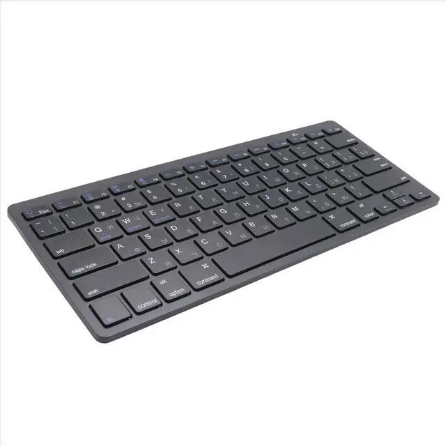 Main image of Russian Keyboard Ultra-Thin Bluetooth Keyboard, for IOS Android Tablet / Laptop -Black