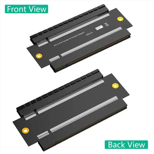 Main image of PCI-E X16 Female to Female Adapter Connector PCI Express 3.0 16X to 16X Extender Riser Converter PCB Board Design