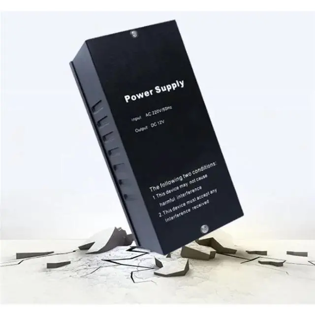 Alt view image 2 of 3 - DC 12V-14V 5A Access Control Switch Power Supply 2 Locks Double Relay Door Power Source Works For Video Intercom AC 110-230