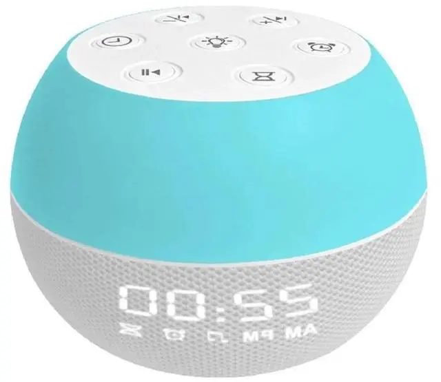 Main image of IDUD White Noise Sleep Device Bluetooth Speaker 20 Soothing Sound Effects Ambient Light Built-In Sunrise Alarm Clock