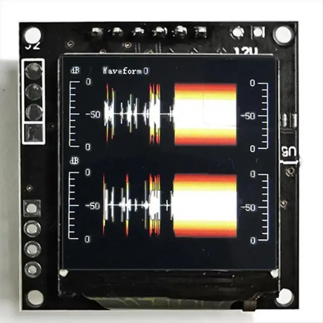 Alt view image 3 of 3 - 1.3in Mini LCD Music Spectrum Display Analyzer MP3 Power Amplifier Audio Level Indicator Rhythm Balanced VU METER Module