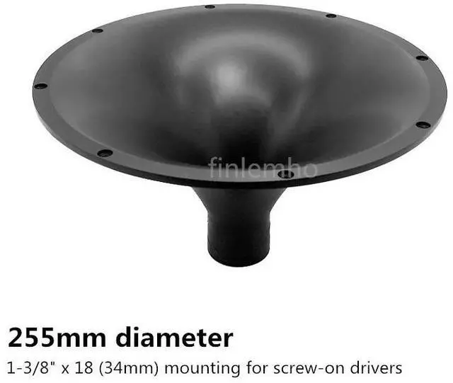 Main image of 2PC Tweeter Speaker Horn Flare 1" Throat 255MM DJ Car HiFi Treble For Professional Audio Home Theater Karaoke Public Address