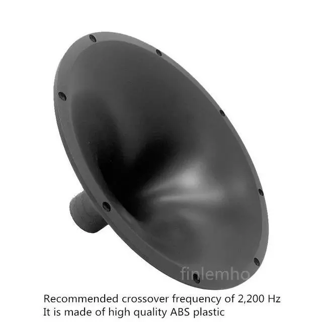 Alt view image 2 of 3 - 2PC Tweeter Speaker Horn Flare 1" Throat 255MM DJ Car HiFi Treble For Professional Audio Home Theater Karaoke Public Address