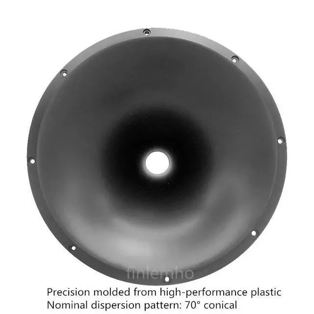 Alt view image 3 of 3 - 2PC Tweeter Speaker Horn Flare 1" Throat 255MM DJ Car HiFi Treble For Professional Audio Home Theater Karaoke Public Address